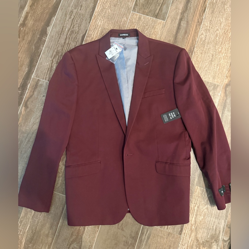 Express Men's Maroon Jacket